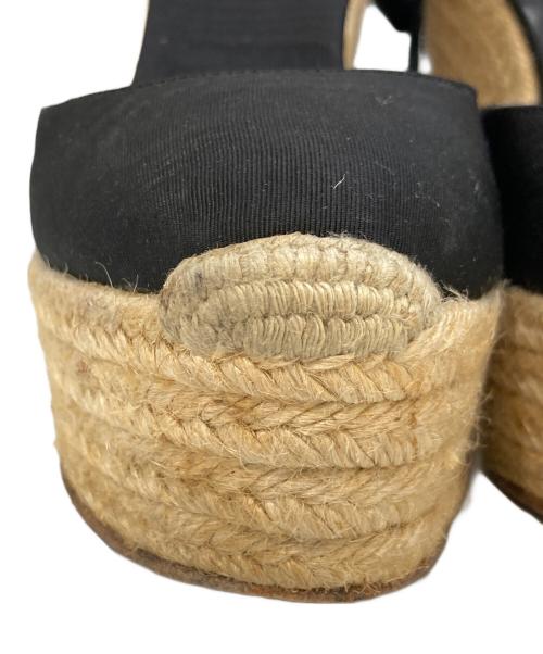 Christian Louboutin（クリスチャン・ルブタン）Christian Louboutin (クリスチャン・ルブタン) エスパドリーユ ブラック サイズ:39の古着・服飾アイテム
