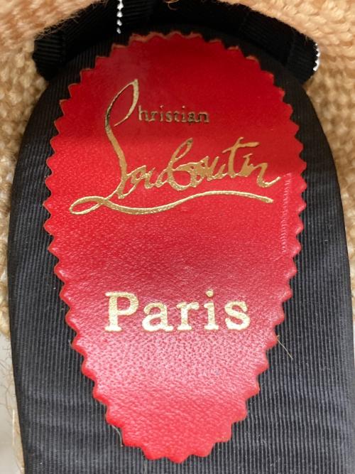 Christian Louboutin（クリスチャン・ルブタン）Christian Louboutin (クリスチャン・ルブタン) エスパドリーユ ブラック サイズ:39の古着・服飾アイテム