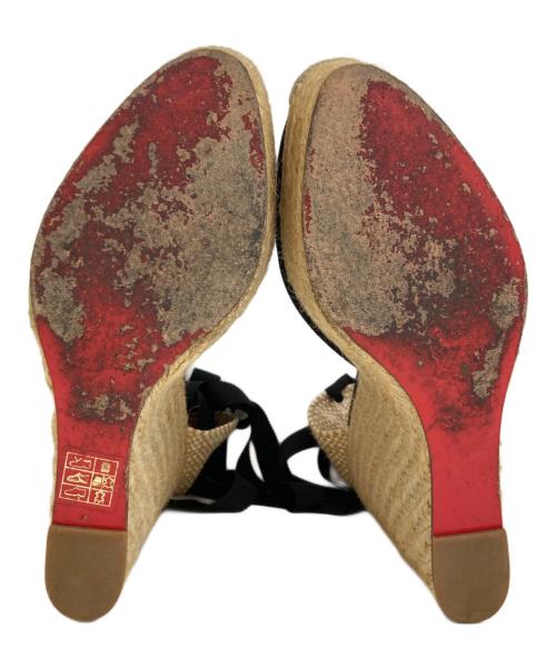 Christian Louboutin（クリスチャン・ルブタン）Christian Louboutin (クリスチャン・ルブタン) エスパドリーユ ブラック サイズ:39の古着・服飾アイテム