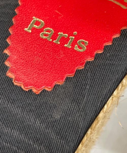 Christian Louboutin（クリスチャン・ルブタン）Christian Louboutin (クリスチャン・ルブタン) エスパドリーユ ブラック サイズ:39の古着・服飾アイテム