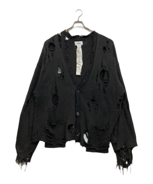 doublet（ダブレット）doublet (ダブレット) DESTROYED CARDIGAN ブラック サイズ:Mの古着・服飾アイテム