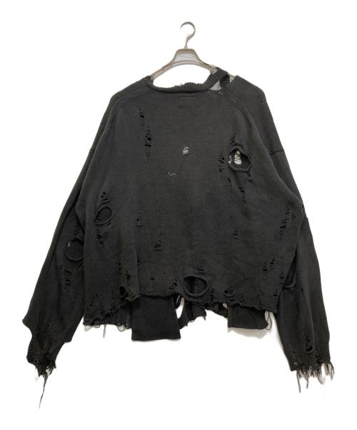 doublet（ダブレット）doublet (ダブレット) DESTROYED CARDIGAN ブラック サイズ:Mの古着・服飾アイテム