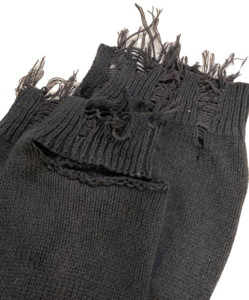 doublet（ダブレット）doublet (ダブレット) DESTROYED CARDIGAN ブラック サイズ:Mの古着・服飾アイテム