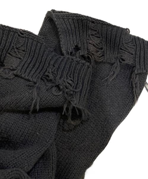 doublet（ダブレット）doublet (ダブレット) DESTROYED CARDIGAN ブラック サイズ:Mの古着・服飾アイテム