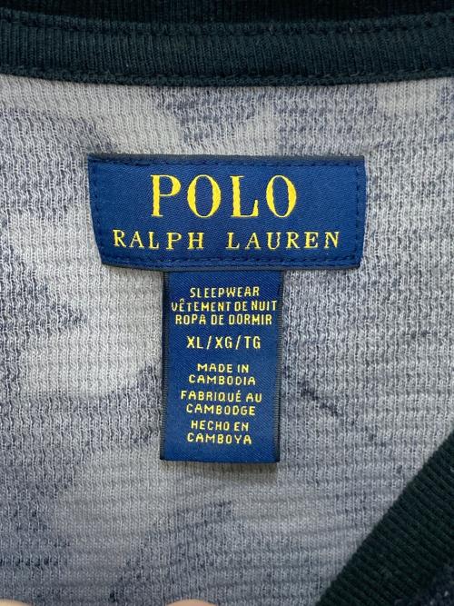 POLO RALPH LAUREN（ポロ・ラルフローレン）POLO RALPH LAUREN (ポロ・ラルフローレン) カモ柄サーマルカットソー ブラック サイズ:XLの古着・服飾アイテム