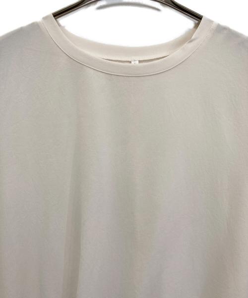 BEARDSLEY（ビアズリー）BEARDSLEY (ビアズリー) 後ろドレープTブラウス ベージュ サイズ:Freeの古着・服飾アイテム