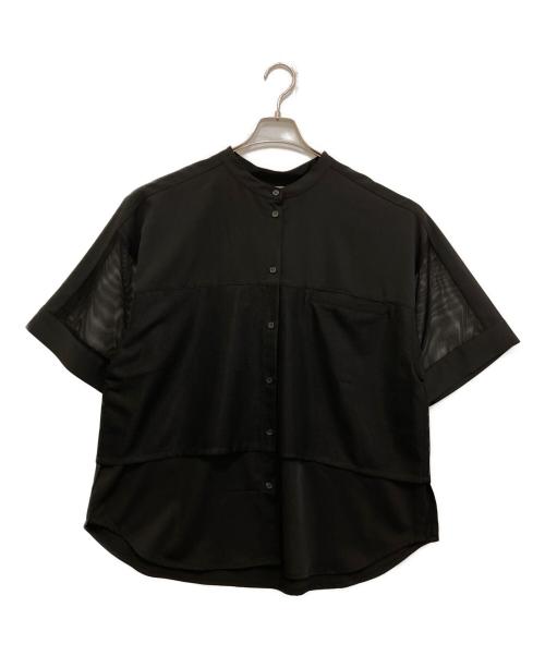 SUM1 STYLE（スミスタイル）SUM1 STYLE (スミスタイル) メッシュ切替シャツ ブラック サイズ:Freeの古着・服飾アイテム