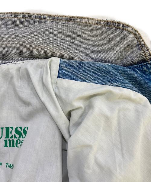 GUESS（ゲス）GUESS (ゲス) 切替デニムジャケット インディゴ サイズ:Lの古着・服飾アイテム