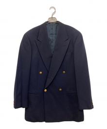 GIORGIO ARMANI（ジョルジョアルマーニ）の古着「金釦ウールカシミヤダブルジャケット」｜ネイビー