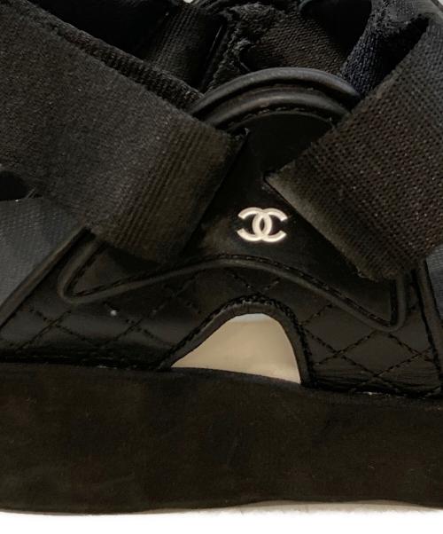 CHANEL（シャネル）CHANEL (シャネル) ココマーク スポーツ サンダル　G45083 ブラック サイズ:３９の古着・服飾アイテム
