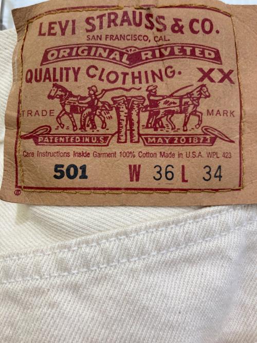 LEVI'S（リーバイス）LEVI'S (リーバイス) 501 デニムパンツ アイボリー サイズ:36の古着・服飾アイテム