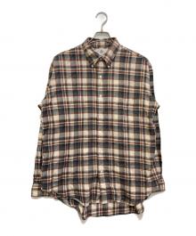 Graphpaper×THOMAS MASON（グラフペーパー×トーマスメイソン）の古着「Check B.D Box Shirt　GM203-50180」｜ブラウン