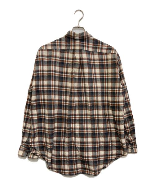 Graphpaper（グラフペーパー）Graphpaper (グラフペーパー) THOMAS MASON (トーマスメイソン) Check B.D Box Shirt　GM203-50180 ブラウン サイズ:2の古着・服飾アイテム