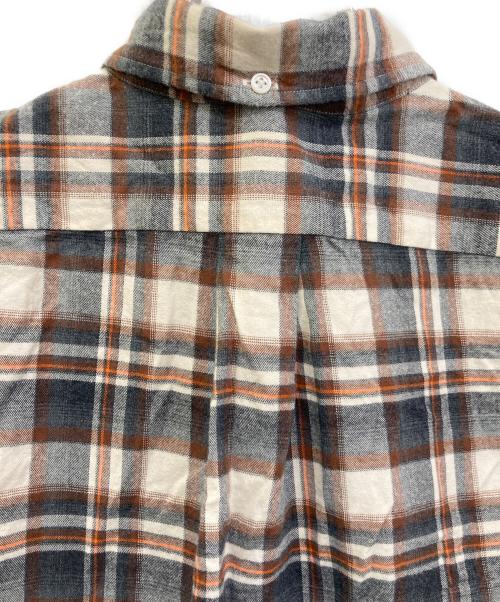 Graphpaper（グラフペーパー）Graphpaper (グラフペーパー) THOMAS MASON (トーマスメイソン) Check B.D Box Shirt　GM203-50180 ブラウン サイズ:2の古着・服飾アイテム