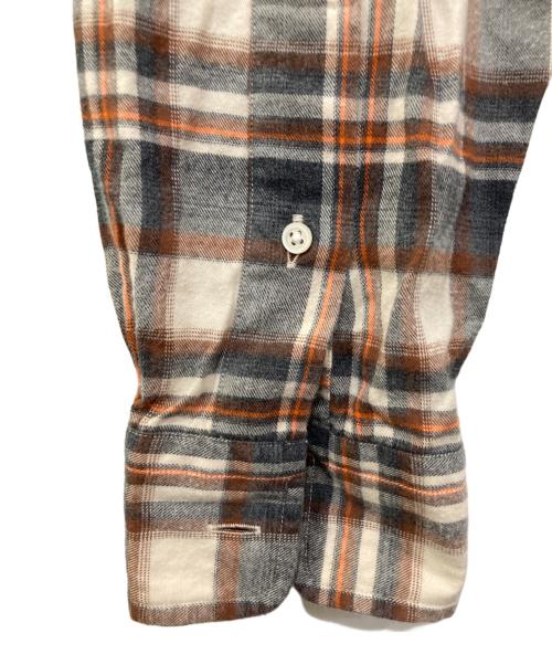 Graphpaper（グラフペーパー）Graphpaper (グラフペーパー) THOMAS MASON (トーマスメイソン) Check B.D Box Shirt　GM203-50180 ブラウン サイズ:2の古着・服飾アイテム