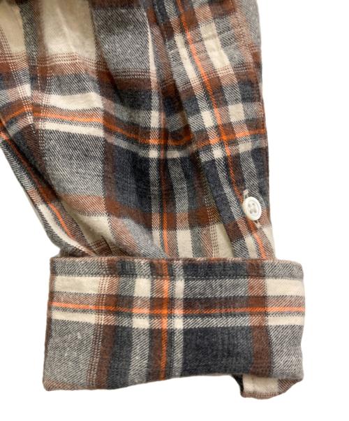 Graphpaper（グラフペーパー）Graphpaper (グラフペーパー) THOMAS MASON (トーマスメイソン) Check B.D Box Shirt　GM203-50180 ブラウン サイズ:2の古着・服飾アイテム