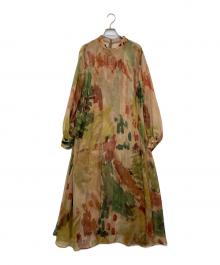 Ameri（アメリ）の古着「UND WILLOW PAINT DRESS　02120540530」｜カーキ
