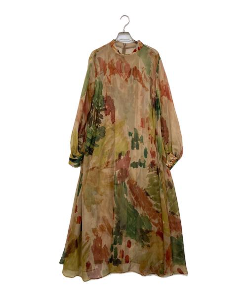 Ameri（アメリ）Ameri (アメリ) UND WILLOW PAINT DRESS　02120540530 カーキ サイズ:Mの古着・服飾アイテム