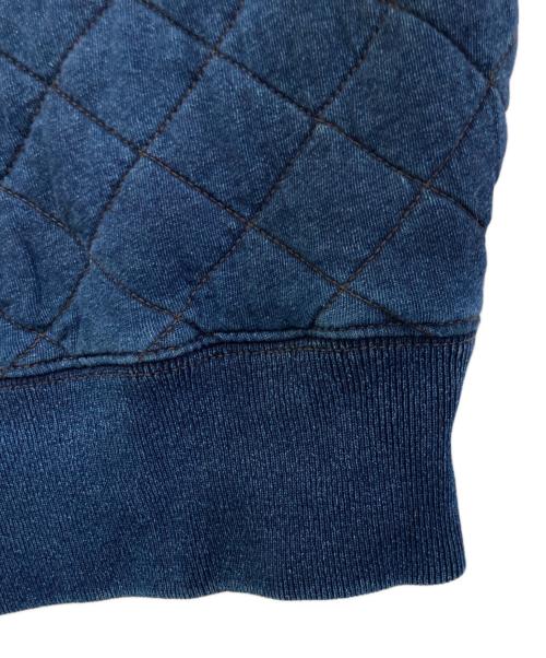 RRL（ダブルアールエル）RRL (ダブルアールエル) インディゴ染め キルティングスウェット INDIGO QUILTED CREWNECK SWEAT SHIRTS インディゴ サイズ:Sの古着・服飾アイテム