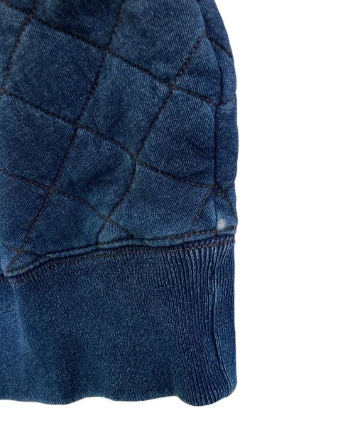 RRL（ダブルアールエル）RRL (ダブルアールエル) インディゴ染め キルティングスウェット INDIGO QUILTED CREWNECK SWEAT SHIRTS インディゴ サイズ:Sの古着・服飾アイテム
