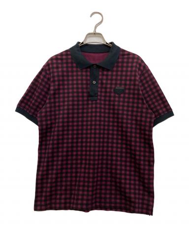 prada ポロシャツ 00s 中古・古着通販】PRADA (プラダ) チェックポロシャツ 0000ET-Z00UK