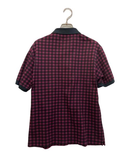 PRADA（プラダ）PRADA (プラダ) チェックポロシャツ 0000ET-Z00UK-00002 パープル サイズ:Mの古着・服飾アイテム