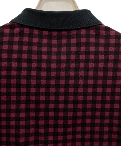 PRADA（プラダ）PRADA (プラダ) チェックポロシャツ 0000ET-Z00UK-00002 パープル サイズ:Mの古着・服飾アイテム