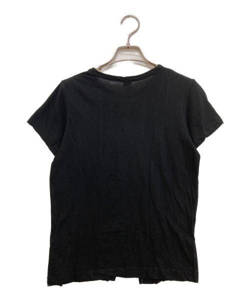Y's（ワイズ）Y's (ワイズ) フリル切替Tシャツ ブラック サイズ:2の古着・服飾アイテム