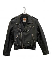 HARLEY-DAVIDSON（ハーレーダビッドソン）の古着「ダブルライダースジャケット」｜ブラック
