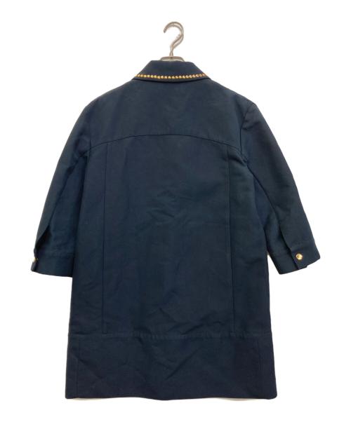 MARNI（マルニ）MARNI (マルニ) スタッズ付きコットンコート ネイビー サイズ:38の古着・服飾アイテム