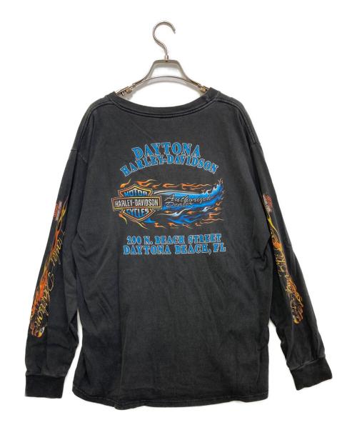HARLEY-DAVIDSON（ハーレーダビッドソン）HARLEY-DAVIDSON (ハーレーダビッドソン) イーグルプリントカットソー グレー サイズ:XLの古着・服飾アイテム
