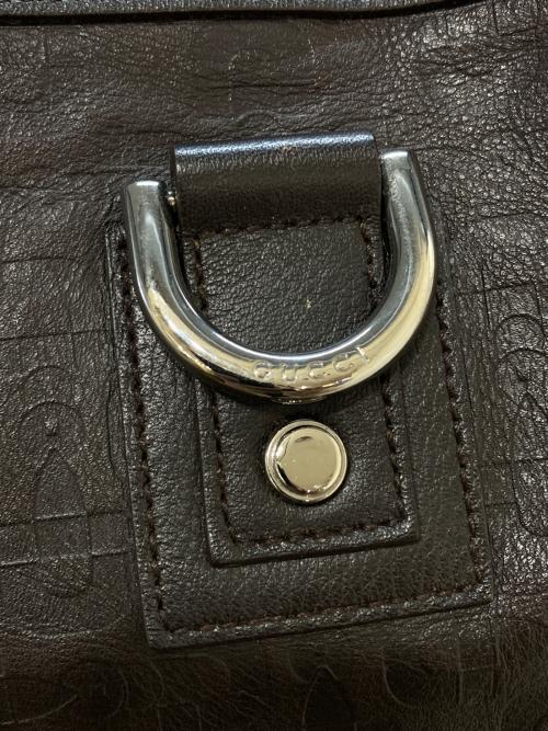 GUCCI（グッチ）GUCCI (グッチ) ホースビット柄ハンドバッグ　293580 ブラックの古着・服飾アイテム