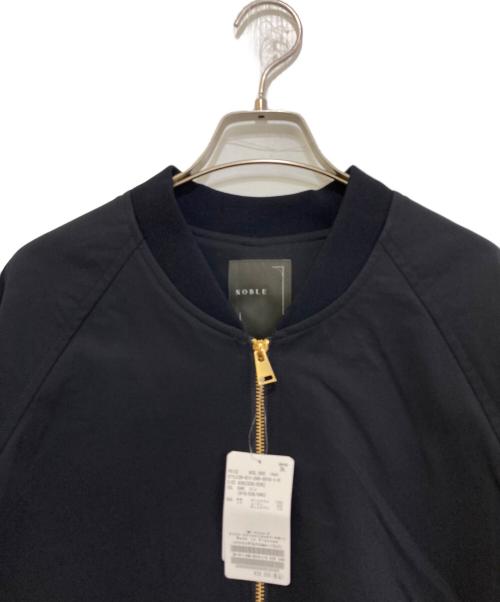 Noble（ノーブル）Noble (ノーブル) ハイツイストダブルクロスMA-1ブルゾン ネイビー サイズ:38 未使用品の古着・服飾アイテム