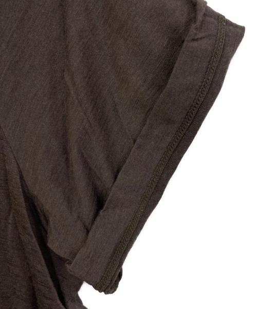 DEUXIEME CLASSE（ドゥーズィエム クラス）DEUXIEME CLASSE (ドゥーズィエム クラス) Primewool jersey Tシャツ ブラウン サイズ:不明(実寸をご参考下さい)の古着・服飾アイテム