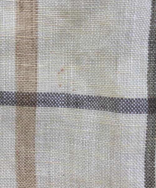 BURBERRY LONDON（バーバリーロンドン）BURBERRY LONDON (バーバリーロンドン) リネンチェックシャツ イエロー サイズ:Lの古着・服飾アイテム