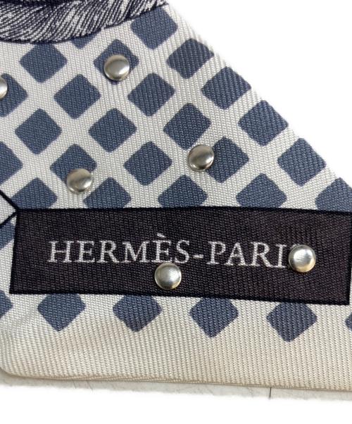 HERMES（エルメス）HERMES (エルメス) スタッズ付きスカーフ/ツイリー（カヴァリエ・アン・フォルム） 未使用品の古着・服飾アイテム