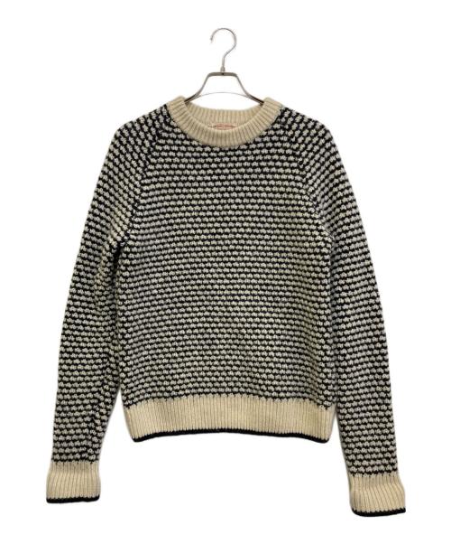 BONCOURA（ボンクラ）BONCOURA (ボンクラ) ポップコーンセーター シェットランド/Popcorn Sweater Shetland Wool ネイビー サイズ:38の古着・服飾アイテム