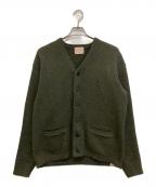 BONCOURAボンクラ）の古着「Alpaca Mohair Cardigan」｜グリーン