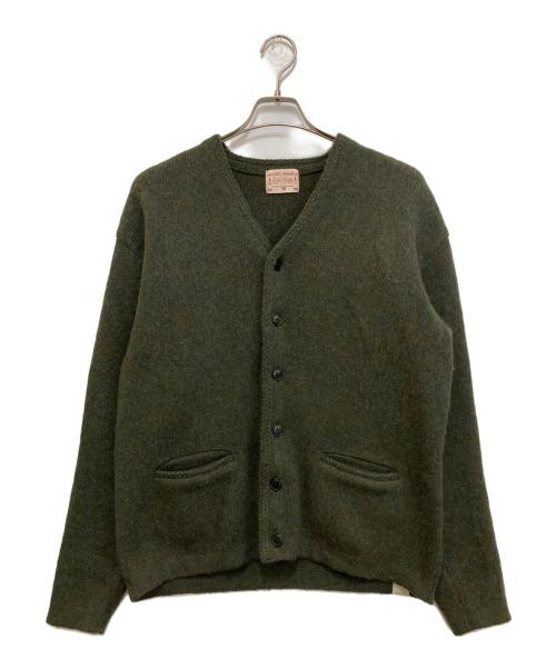 BONCOURA（ボンクラ）BONCOURA (ボンクラ) Alpaca Mohair Cardigan グリーン サイズ:36の古着・服飾アイテム