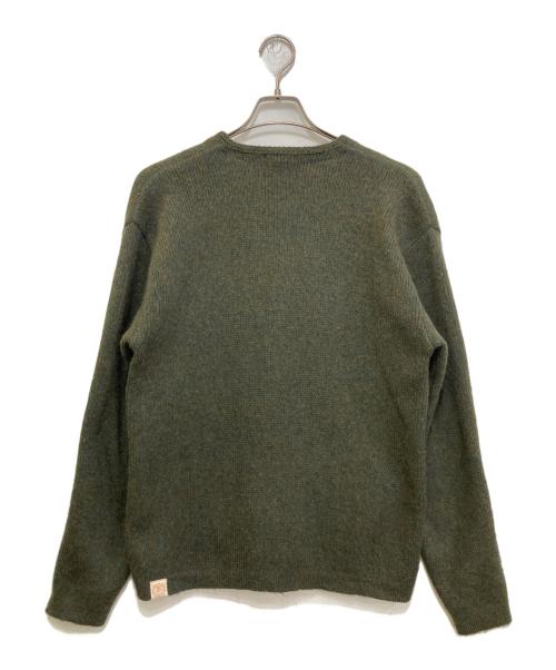 BONCOURA（ボンクラ）BONCOURA (ボンクラ) Alpaca Mohair Cardigan グリーン サイズ:36の古着・服飾アイテム