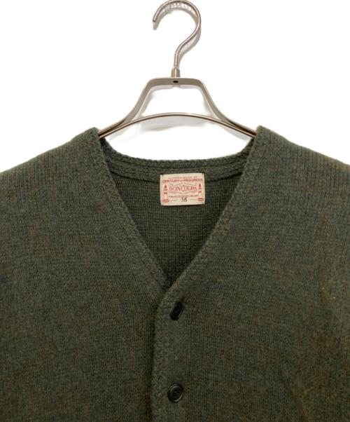 BONCOURA（ボンクラ）BONCOURA (ボンクラ) Alpaca Mohair Cardigan グリーン サイズ:36の古着・服飾アイテム