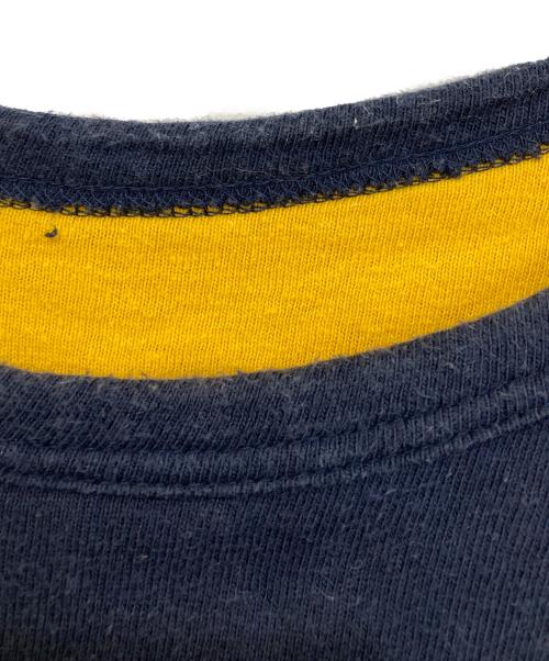 BONCOURA（ボンクラ）BONCOURA (ボンクラ) ”丸胴リバT半袖(リバーシブルTシャツ)” ネイビー×イエロー サイズ:36の古着・服飾アイテム