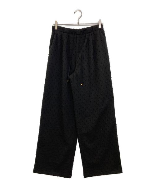 Spick and Span（スピック＆スパン）Spick and Span (スピック＆スパン) ドットジャガードイージーパンツ ブラック サイズ:38の古着・服飾アイテム