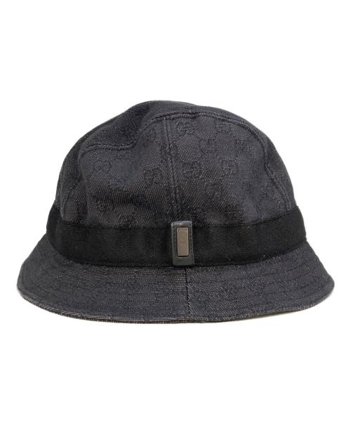 GUCCI（グッチ）GUCCI (グッチ) GGキャンバスハット　023441 ブラック サイズ:XLの古着・服飾アイテム