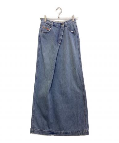 中古・古着通販】DIESEL (ディーゼル) ロングデニムスカート ブルー