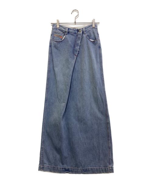 DIESEL（ディーゼル）DIESEL (ディーゼル) ロングデニムスカート ブルー サイズ:23の古着・服飾アイテム
