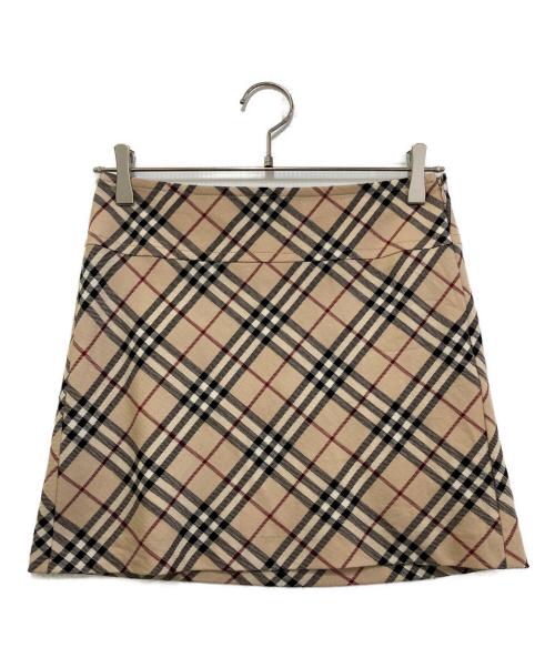 BURBERRY BLUE LABEL（バーバリー ブルー レーベル）BURBERRY BLUE LABEL (バーバリー ブルー レーベル) ノヴァチェックスカート ベージュ サイズ:36の古着・服飾アイテム