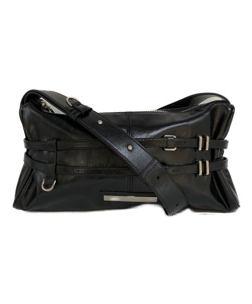 Matin Kim（マーティン・キム）Matin Kim (マーティン・キム) DOUBLE BELTED STRAP MINI BAG ブラックの古着・服飾アイテム