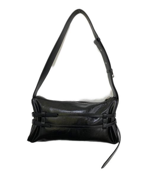 Matin Kim（マーティン・キム）Matin Kim (マーティン・キム) DOUBLE BELTED STRAP MINI BAG ブラックの古着・服飾アイテム