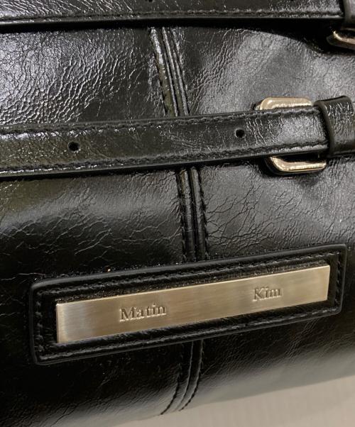Matin Kim（マーティン・キム）Matin Kim (マーティン・キム) DOUBLE BELTED STRAP MINI BAG ブラックの古着・服飾アイテム